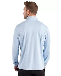 Cutter & Buck Forge Recycled Double Stripe Four-Way Stretch Mens Quarter Zip Pullover