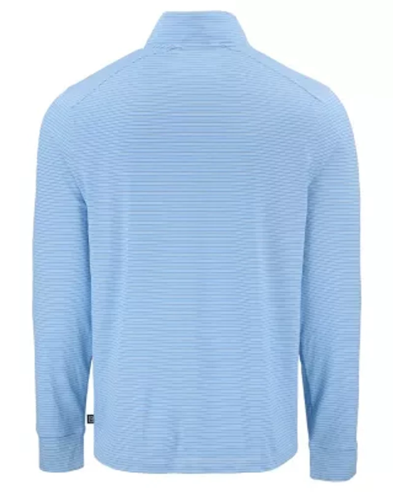 Cutter & Buck Forge Recycled Double Stripe Four-Way Stretch Mens Quarter Zip Pullover