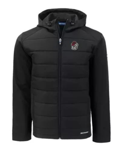 NCAA Georgia Bulldogs Evoke Hybrid Eco Softshell Recycled Full-Zip Hoodie