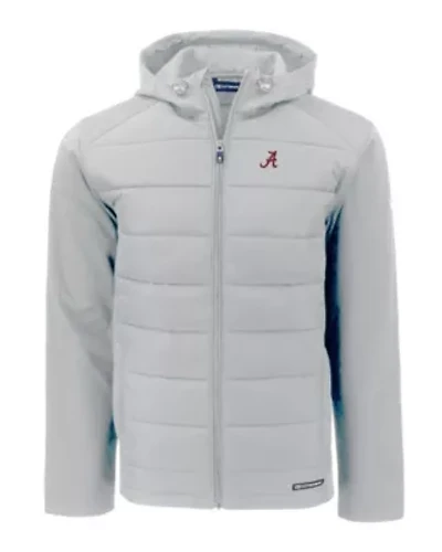 NCAA Alabama Crimson Tide Evoke Hybrid Eco Softshell Recycled Full Zip Hooded Jacket