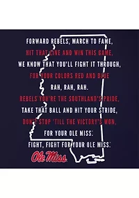 NCAA Ole Miss Rebels Fight Song Graphic T-Shirt