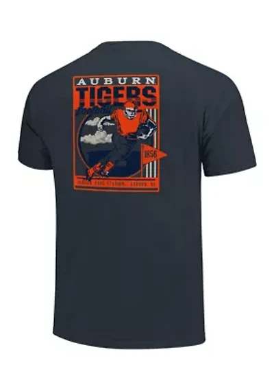 NCAA Auburn Tigers Retro Poster and Stadium Graphic T-Shirt