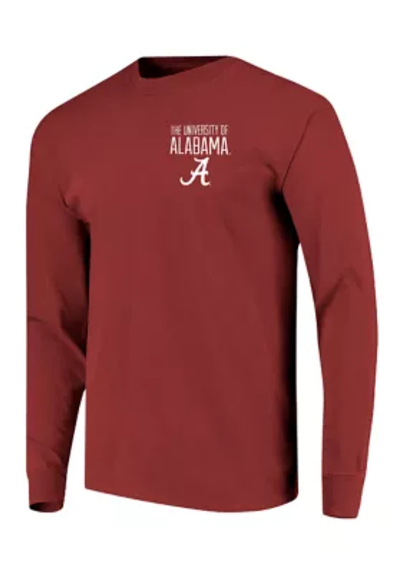 NCAA Alabama Crimson Tide Building Stripe Long Sleeve T-Shirt