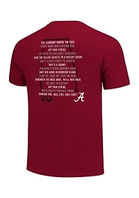 NCAA Alabama Crimson Tide Fight Song T-Shirt