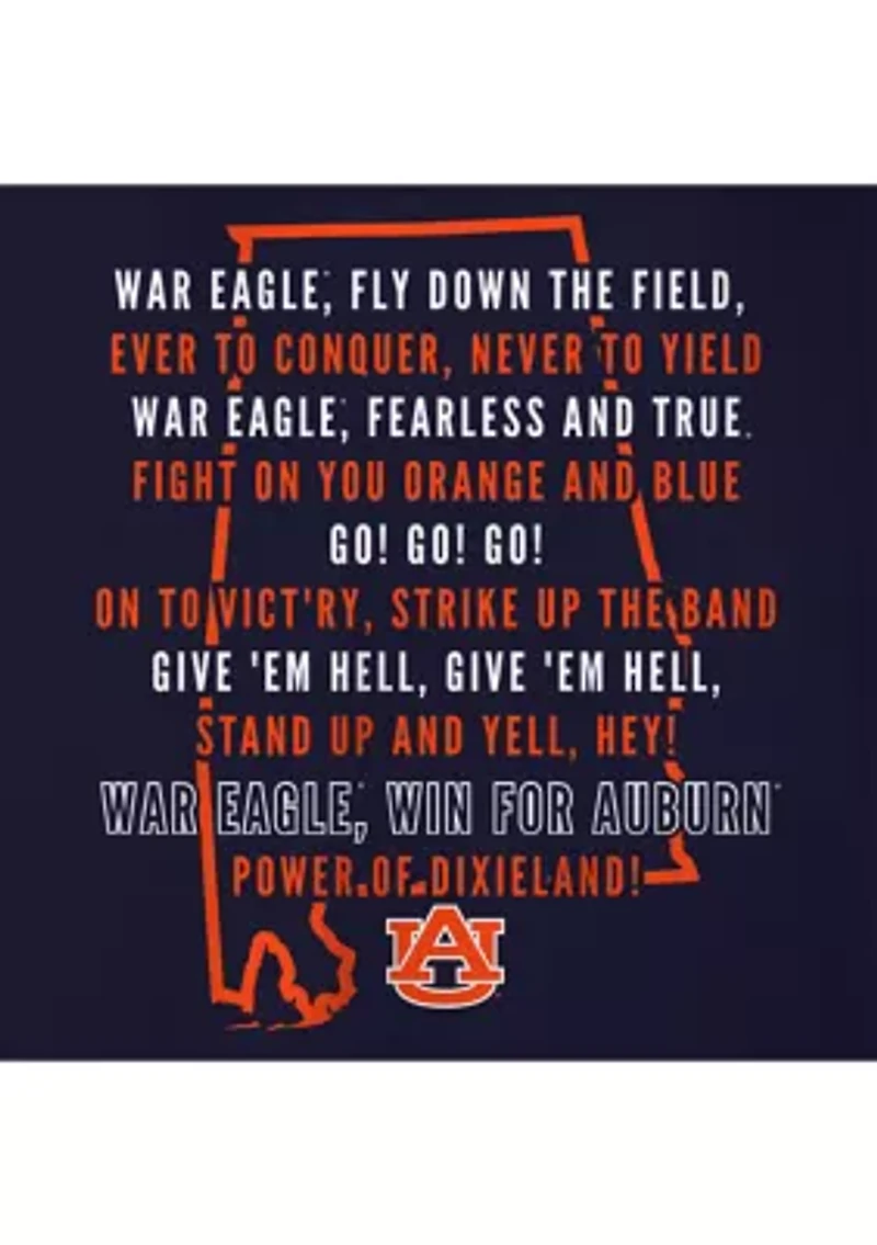 NCAA Auburn Tigers Fight Song Graphic T-Shirt