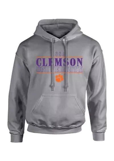 NCAA Clemson Tigers University Type Hooded Sweatshirt