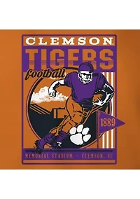 NCAA Clemson Tigers Retro Poster and Stadium T-Shirt