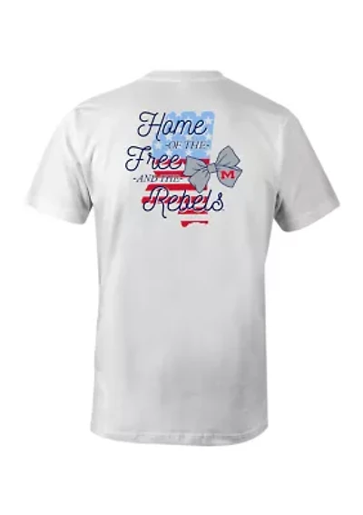 NCAA Ole Miss Rebels Home of the Free T-Shirt