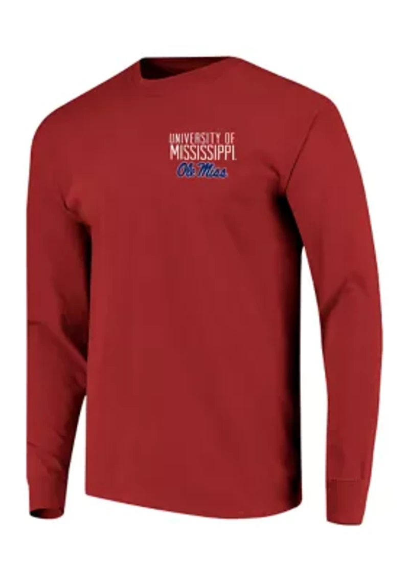 NCAA Ole Miss Rebels Building Stripe Long Sleeve T-Shirt
