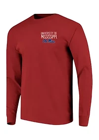 NCAA Ole Miss Rebels Building Stripe Long Sleeve T-Shirt