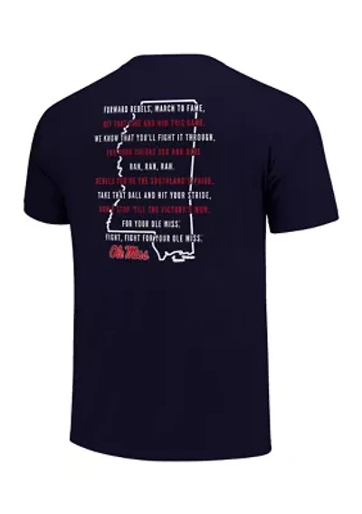 NCAA Ole Miss Rebels Fight Song Graphic T-Shirt