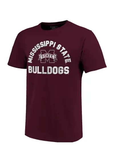 NCAA Mississippi State Bulldogs Short Sleeve Retro Stack T-Shirt