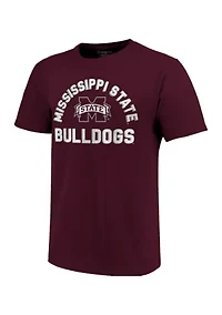 NCAA Mississippi State Bulldogs Short Sleeve Retro Stack T-Shirt