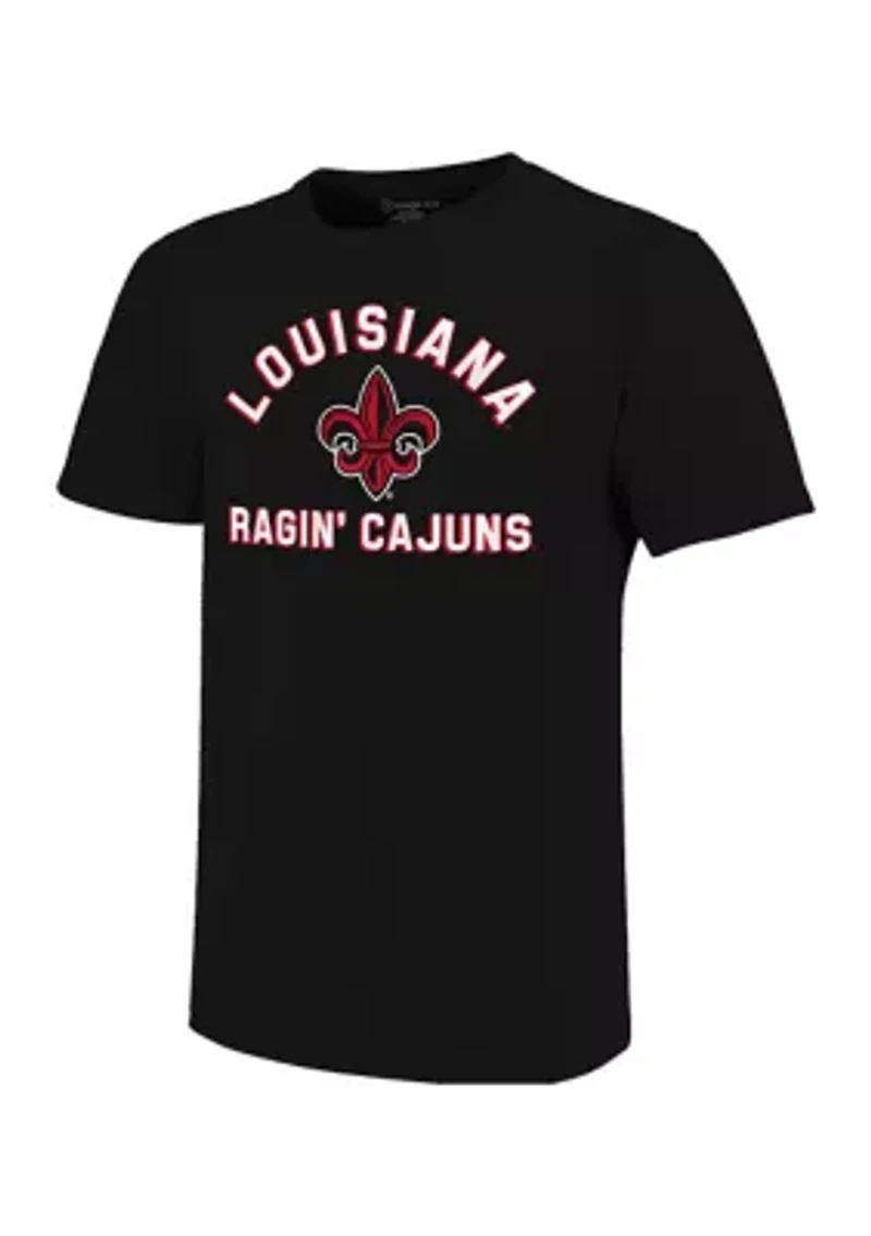 NCAA Louisiana-Lafayette Ragin Cajuns Retro Stack Short Sleeve T-Shirt