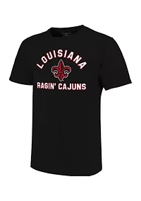 NCAA Louisiana-Lafayette Ragin Cajuns Retro Stack Short Sleeve T-Shirt