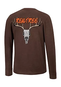 X RealTree Big & Tall Long Sleeve Antler Graphic T-Shirt