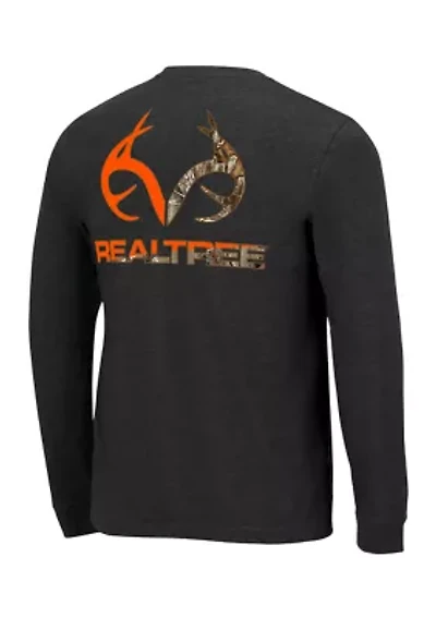 X RealTree Big & Tall Long Sleeve Graphic T-Shirt