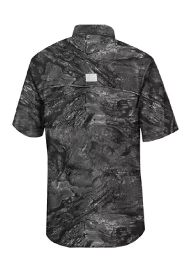 Big & Tall Tie Dye Collared Fishing Shirt