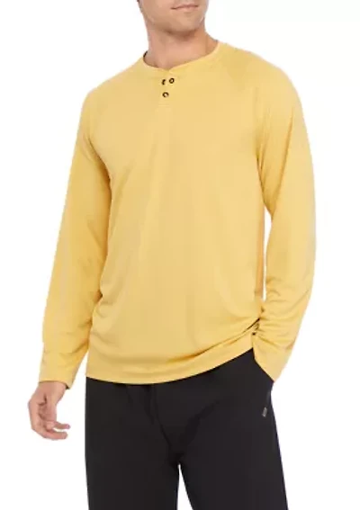 Long Sleeve Thermal Henley Shirt