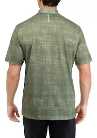 Printed Brushed Knit Polo