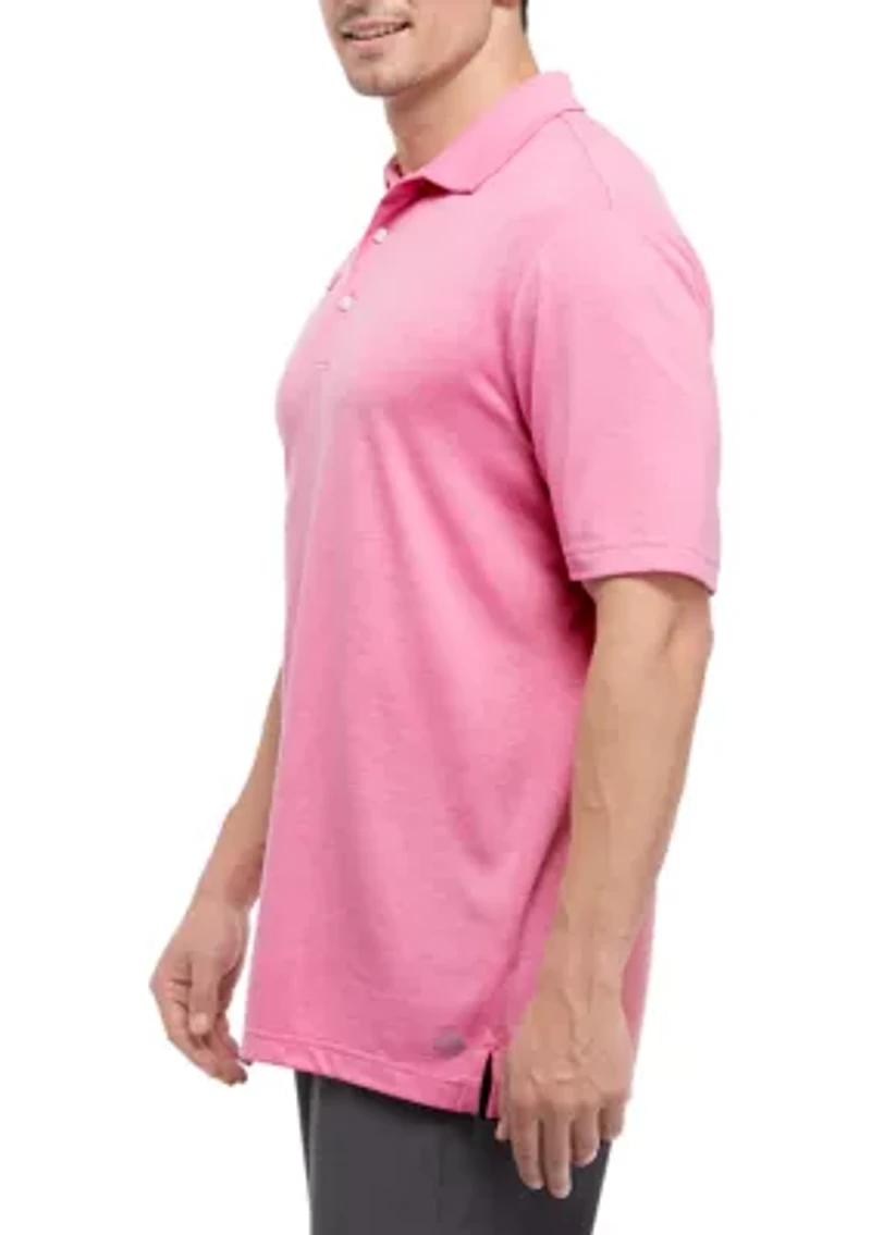 Big & Tall Short Sleeve Brushed Polo Shirt
