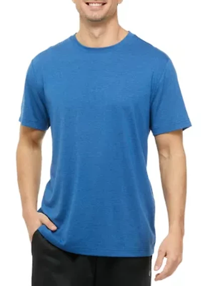 Brushed Heather Crew Neck T-Shirt
