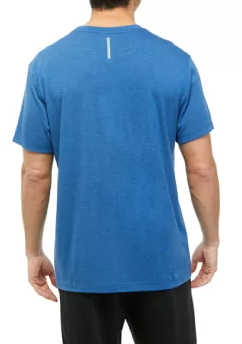 Brushed Heather Crew Neck T-Shirt