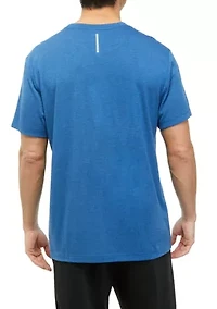 Brushed Heather Crew Neck T-Shirt