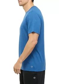 Brushed Heather Crew Neck T-Shirt
