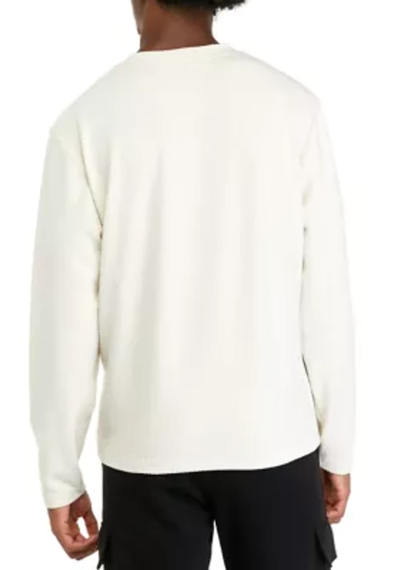 Textured Crew Neck Shirt