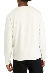 Textured Crew Neck Shirt