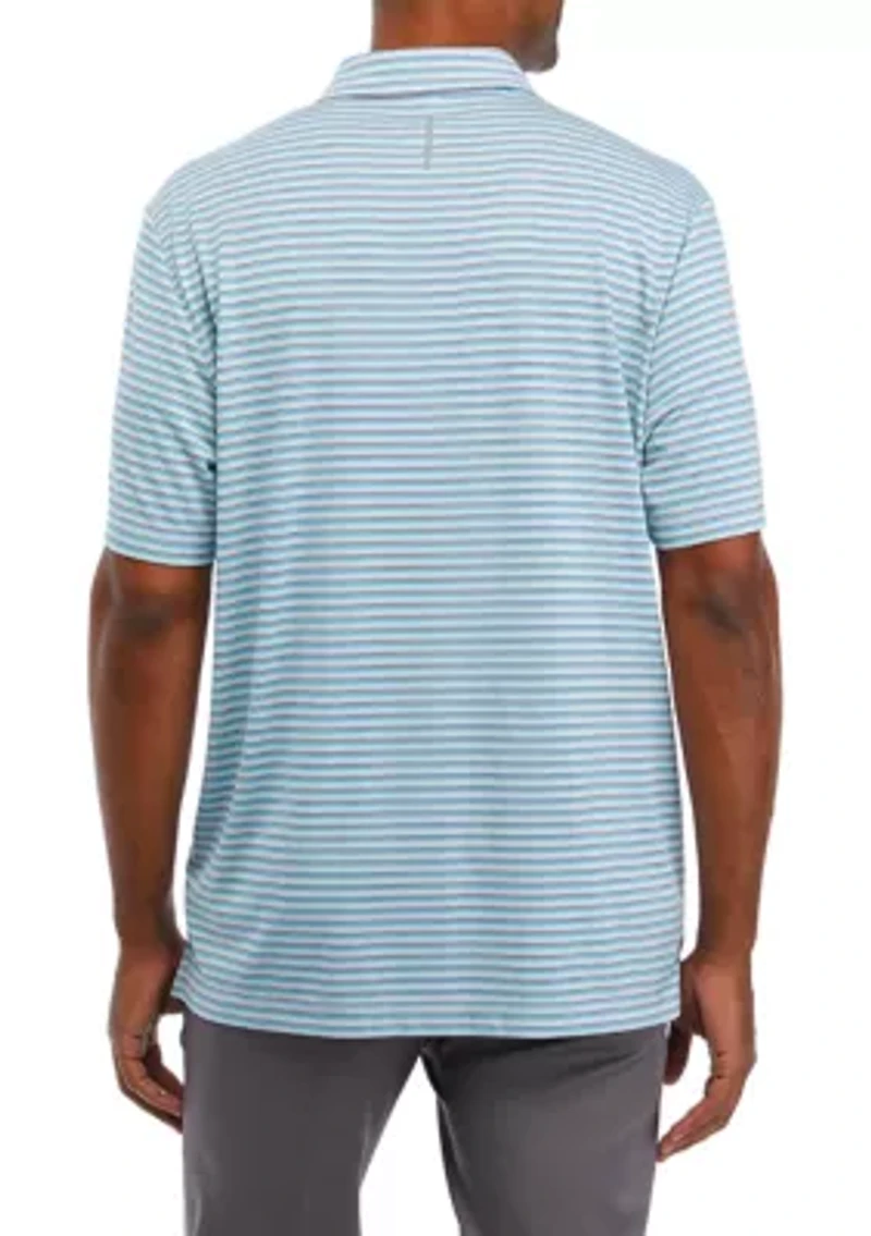 Stripe Brushed Polo Shirt