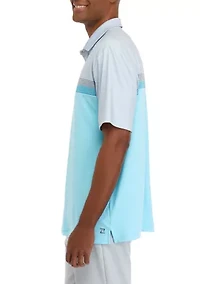 Performance Stripe Polo Shirt