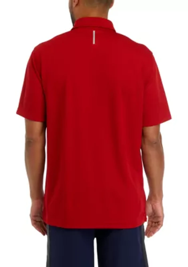 Short Sleeve Mesh Polo Shirt