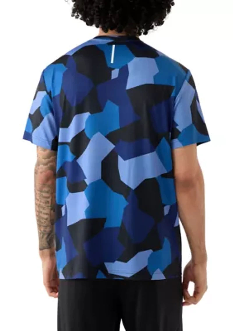 Men's Geometric Camo Short Sleeve Performance T-Shirt