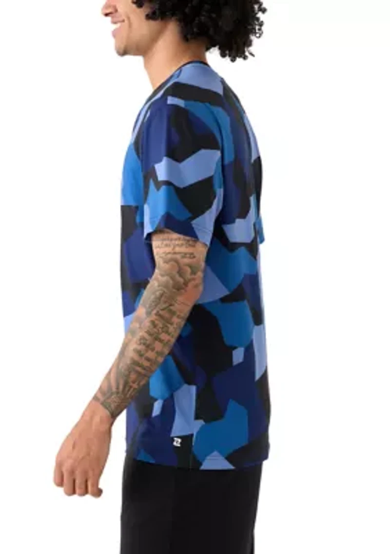 Men's Geometric Camo Short Sleeve Performance T-Shirt