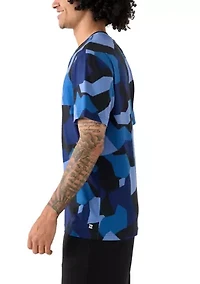 Men's Geometric Camo Short Sleeve Performance T-Shirt
