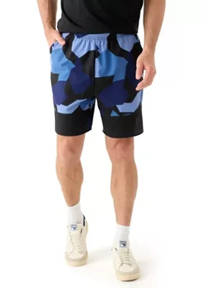 Geometric Camo Ventilation Shorts