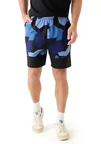 Geometric Camo Ventilation Shorts
