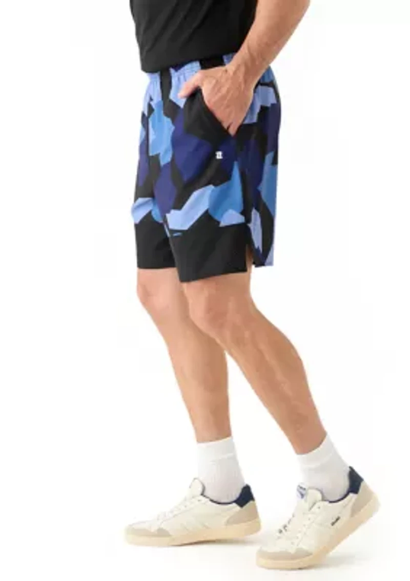 Geometric Camo Ventilation Shorts