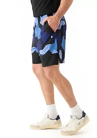 Geometric Camo Ventilation Shorts