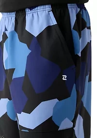 Geometric Camo Ventilation Shorts