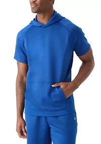 Armored Mesh Short Sleeve Hoodie