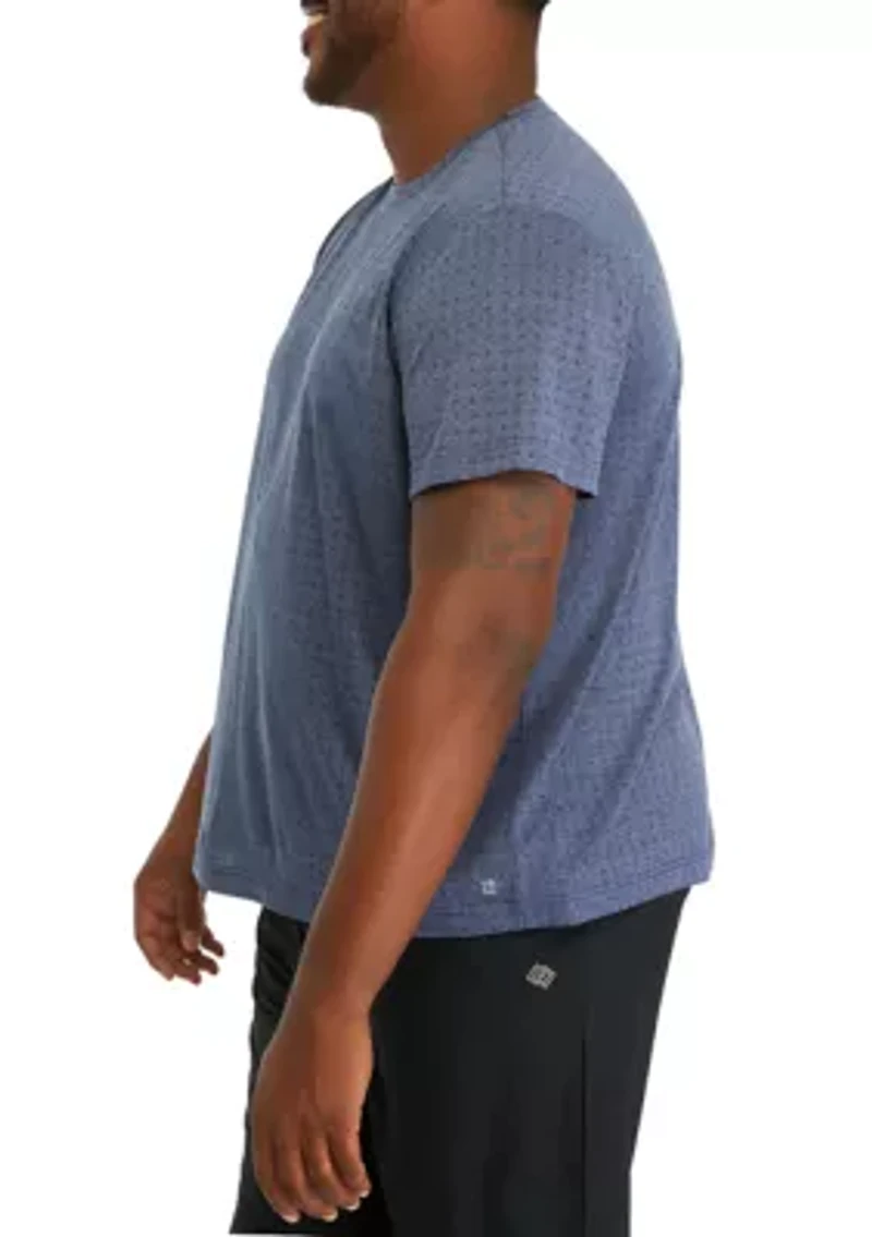 Big & Tall Short Sleeve Jacquard T-Shirt