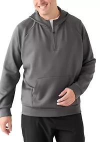 Big & Tall Triple Knit Quarter Zip Hoodie