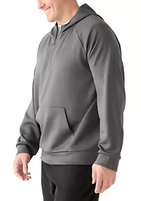 Big & Tall Triple Knit Quarter Zip Hoodie