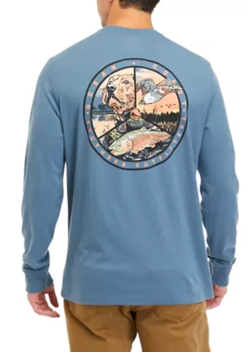 Long Sleeve Holiday Graphic T-Shirt