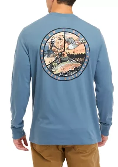 Long Sleeve Holiday Graphic T-Shirt