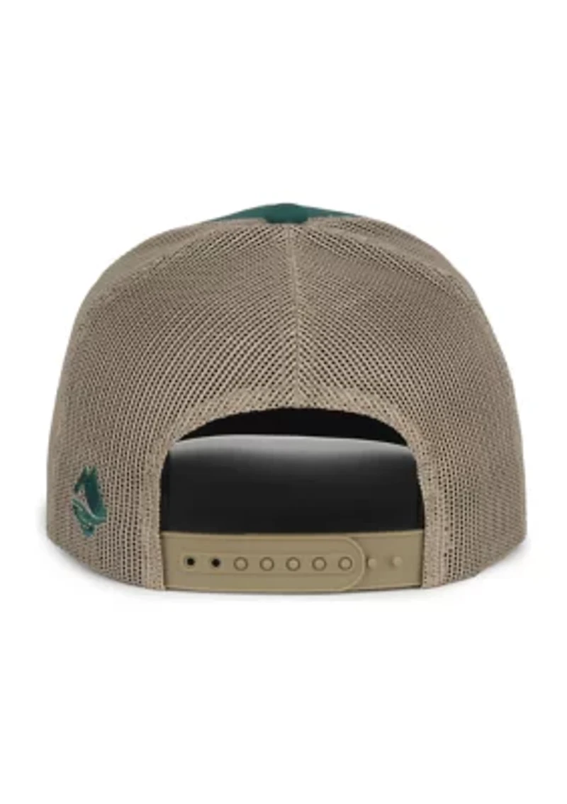 Leather Flag Badge Cap