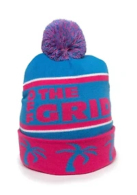 Light/Pastel Blue Pom Pom Beanie 